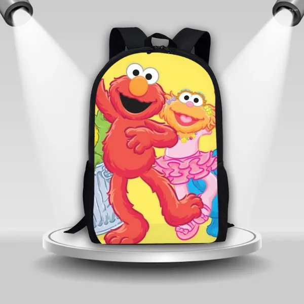 Sac à dos coloranimal mignon 3d rouge biologique américaine de caractère virtuel pour enfants caricatures scolaire de dessin animé grande capacité décontractée