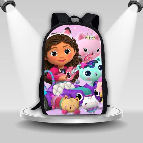 Sac à dos colorianimal maternelle pour enfants schol schol cartoon fille motif gabby animation mignon rangement de voyage doux léger