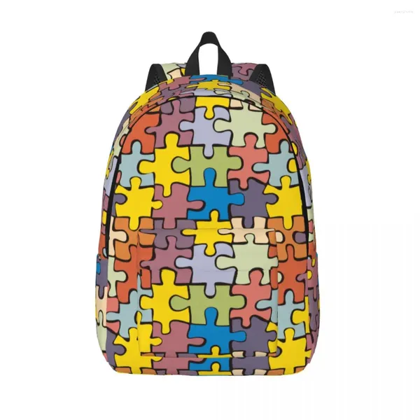 Sac à dos coloré Puzzle dessin animé étudiant école primaire cartable Bookbag Puzzles jeu sac à dos