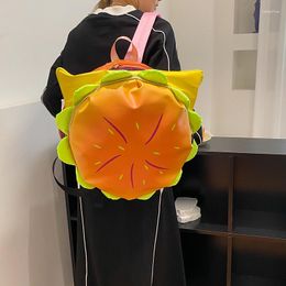 Sac à dos créatif mignon Hamburger femmes Super Kawaii sacs à dos sacs d'école pour étudiants Mochilas