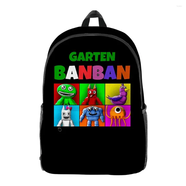 Backpack Creative Novelty Garten of Banban Bookbag Notebook Backpacks 3D Print Oxford Empleproof Boys / Girls Casual Travel