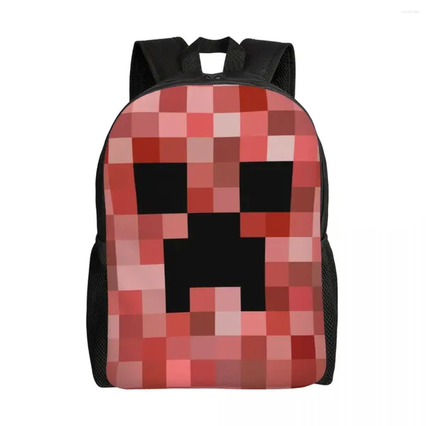 Mochila Cube World para mujeres, hombres, escuelas, estudiantes universitarios, mochila para portátiles de 15 pulgadas, bolsas de videojuegos