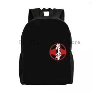 Sac à dos coutume Kyokushin Karate Women Men Men Fashion Bookbag pour l'école des sacs d'arts martiaux