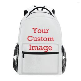 Backpack Custom Made Made Aangepast Naamnummer Studentenschool School Boektassen voor Teenage Girls Boy Kids