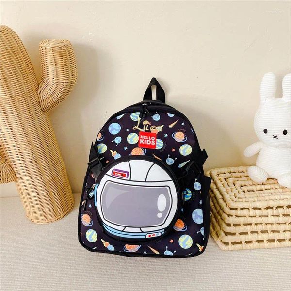 Mochila Nombre personalizado Estudiante Mochila escolar Dibujos animados lindos para niños Hombro desmontable