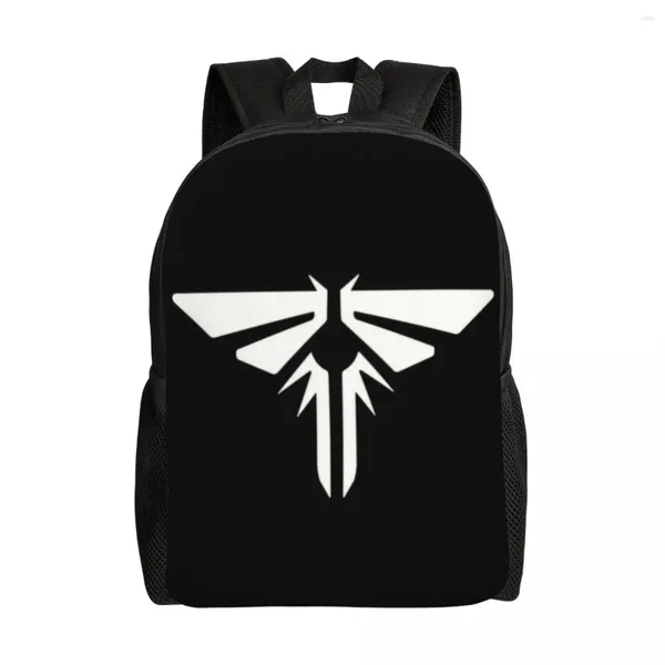 Sac à dos a personnalisé The Last of Us Firefly Backpacks Women Men Basic Bookbag pour les sacs de jeux vidéo universitaires