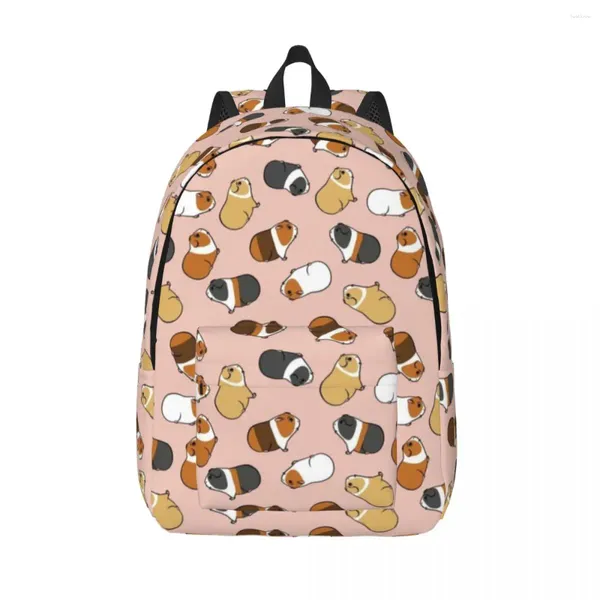 Sac à dos animaux mignons cochons d'inde adolescents sacs à dos doux cadeau de noël Polyester élégant sacs de lycée collège sac à dos de créateur