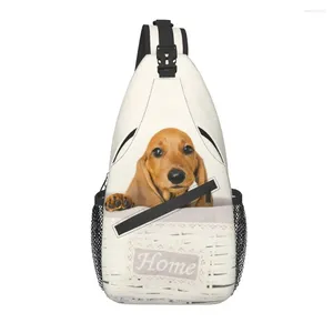 Mochila linda bolso de honda con estampado de perros para hombres de viaje