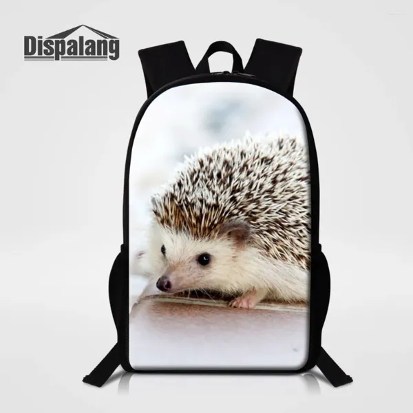 Mochila linda hedgehog estampados bolsas escolares mochilas para niños mochilas de primaria para niños