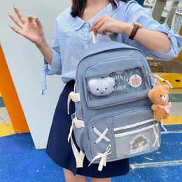 Sac à dos sac mignon en dentelle bow sac à école pour femmes adolescents girls étudiant scolaire de voyage ordinateur portable kawaii accessoires enfants