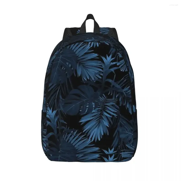 Sac à dos Dark Indigo Tropical femme petits sacs à dos garçon fille Bookbag mode sac à bandoulière portabilité voyage sac à dos enfants école