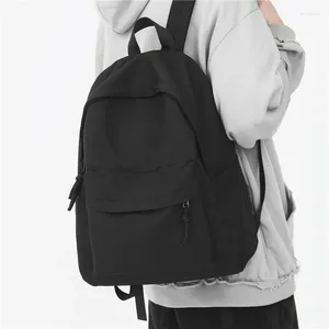 Sac à dos dcimor couleur solide nylon homme cool ordinateur portable knapsack qualité féminin de sac à grandes écoles filles mochila
