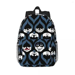 Backpack Deltarune - Lancer Face Drop Modèle BACKPACKS BABAG BABAG SOMPENTES SALLES SALS D'ÉCLACE POUR LAPTOP RECHER