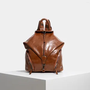 Sac à dos de créateur de mode femmes en cuir mini touche douce multifonction petite femelle dames sac à épaule fille sac à main