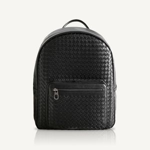 Rugzak ontwerper echte lederen geweven tas mode reistas high-end luxe merk minimalistisch bedrijf is backpack computerbag a4-bestand 2023 nieuw