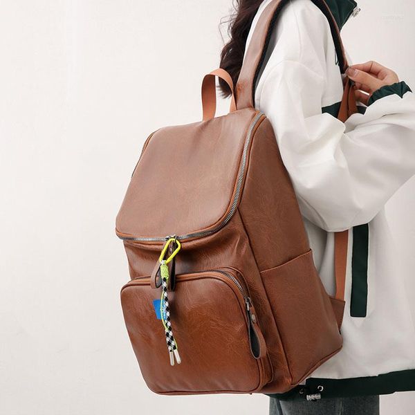 Mochila Diseñador Deportes Negocios Cuero Lindo Hombres Lujo Portátil Bolsa Mujeres Casual Escuela Mochila Hombre