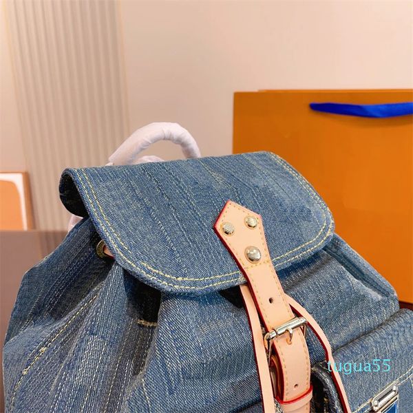 Sac à dos Designers Femmes Denim Bookbags Mode All-Match Classique Grande capacité Multifonction Sacs à dos