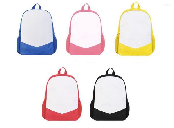 Mochila DHL30pcs Sublimación DIY Blanco Quitar Bolsa impermeable transpirable de poliéster en blanco