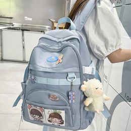 Rugzak Diehe nylon vrouwen mode multi-pocket vrouwelijke reistas kawaii school voor college meisjes schattige boekentas