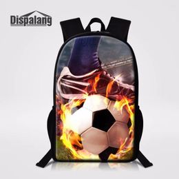 Rugzak Dispalang Fashion Soccers Prints Tiener Boys Kids Book Bag 16 inch Casual schouderschooltas Mochila Infantil