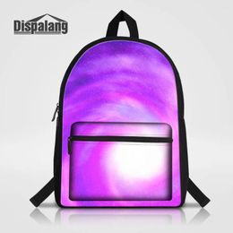 Sac à dos Dispalang Galaxy ordinateur portable sac à dos pour femmes mascules universe étudiants étudiants marque des enfants sacs scolaires