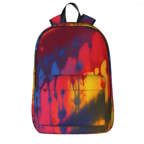 Mochila Drip Tiedye, mochilas para niños y niñas, mochilas escolares para niños, mochila de dibujos animados para niños, bolso de hombro de viaje de gran capacidad