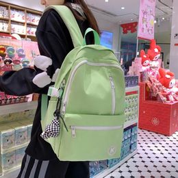 Rugzak Drop Children Girls and Boys eenvoudige grote capaciteit Japanse contrast Kleur Senior College Studenten Backpacks