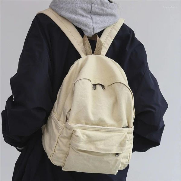 Sac à dos canévas durable des femmes étudiantes collégiales rucksack femelle sac de voyage livre scolaire pour adolescents garçons sacrée