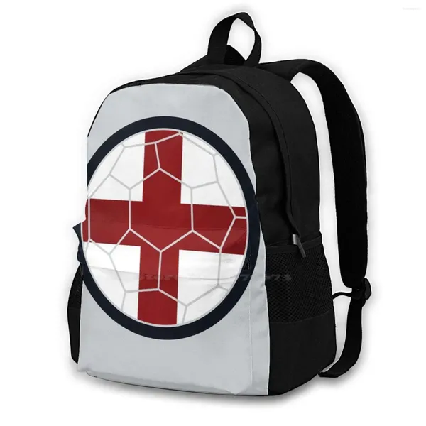 Sac à dos en Angleterre Voyage ordinateur portable Bagpack Sacs Sacs Soccer Football Cup Europe Sport Team