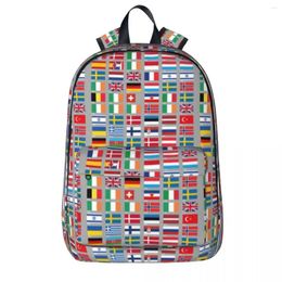 Mochila cada eurovisión del concurso de canciones del concurso de canciones mochilas de la bandera de la bandera del estudiante Bag de hombro