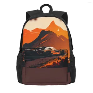 Rugzak Fantastische sportwagen Sun Mountain Novelty Backpacks Student Unisex Travel Breathable High School Tassen Design Rucksack