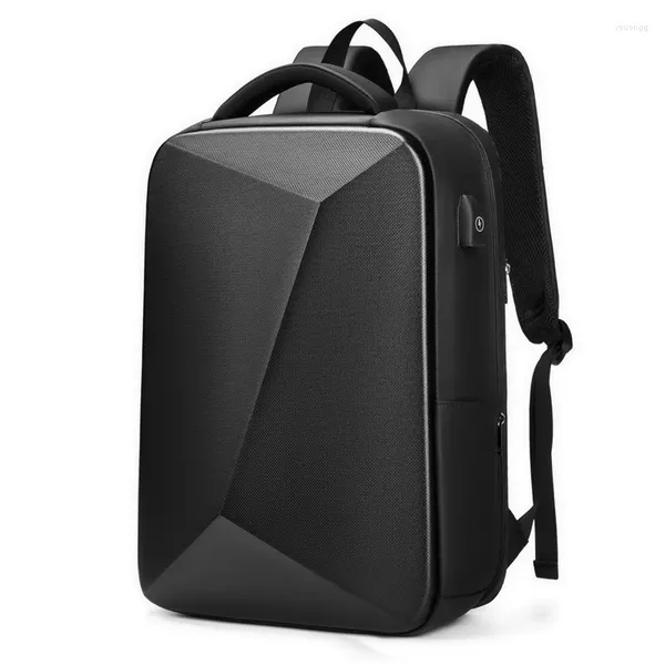 Sac à dos de marque de mode pour hommes, antivol pour ordinateur portable avec verrouillage par mot de passe, sac de voyage d'affaires USB pour hommes, sacs à sensation stéréoscopique 3D