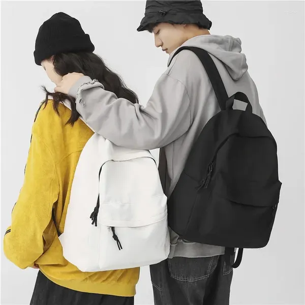 Sac à dos mode femme Bookbag coton femmes pour adolescents fille collège hommes noir sac d'école étudiant Mochila Bolsa Feminina