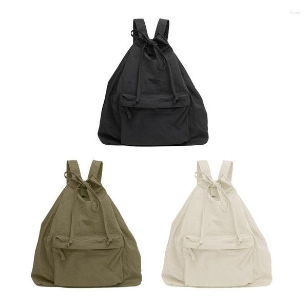 Sac à dos mode pour femmes adolescent étudiant cordon Nylon sac d'école voyage grand sac à dos dames sacs à bandoulière