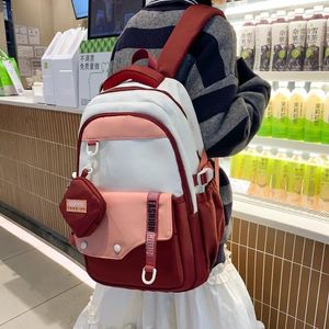 Sac à dos mode High Captime Imperproof College for Boys Girls Girls Trendy ordinateur portable Sacs d'école mignonne fille de voyage fille