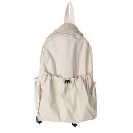 Sac à dos mode Middle Student Light Weight Women Schoolbag Nylon de grande capacité Portable Sports extérieurs