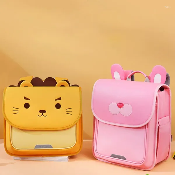 Sac à dos mode sacs d'école primaire pour filles garçons Grade 1-3 dessin animé Lion livre sacs à dos marque grand