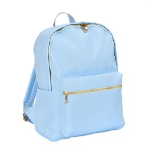 Sac à dos mode couleur unie en Nylon matériau imperméable Simple Durable dames sac à bagages décontracté grande capacité étudiant école M L