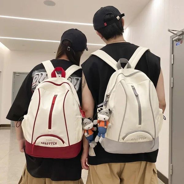 Sac à dos Fashion Style de grande capacité de grande capacité INS Korean Neutral Couple Student Schoolbag Men Backpacks