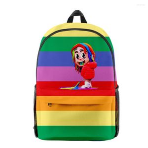 Sac à dos mode Trendy Funny 6ix9ine Pupil Bookbag Notebook Backpacks 3D Imprime