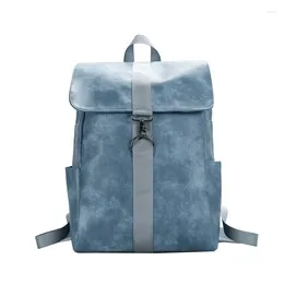 Backpack Fashion Vintage Style UNSEX Hoge capaciteit PU Backpacks Women Man Studenten Retro School Travel Laptop Schoudertassen