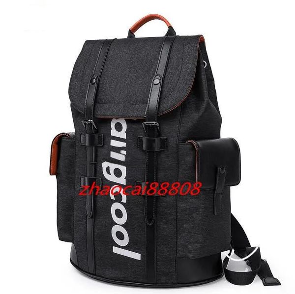 Mochila de moda con ondulación de agua, mochilas escolares rojas/negras, mochila de estudiante de nuevo estilo para mujeres y hombres, mochila escolar, bolsa de viaje