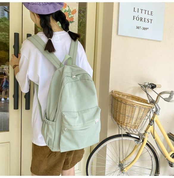 Sac à dos mode femmes lycée étudiant sac grande capacité pour adolescentes garçon voyage étanche noir sacs à dos