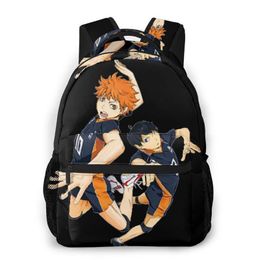 Mochila lutando mochila fofa para homens mulheres haikyuu livros escola feminina 2021310z