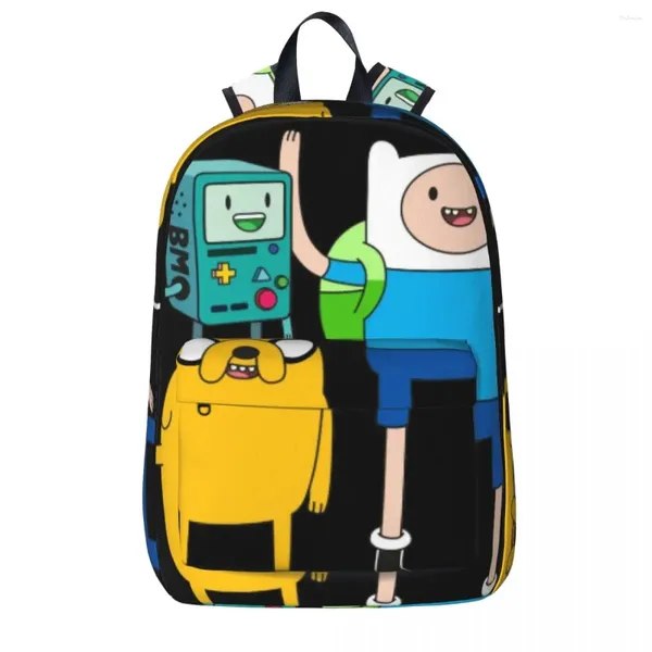 Sac à dos Finn Jake BMO sacs à dos grande capacité étudiant livre sac épaule ordinateur portable sac à dos décontracté voyage enfants école