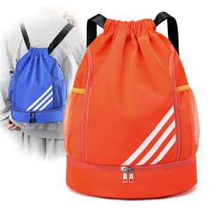 Sac à dos Fitness cordon sac à dos étanche basket-ball Football sac à dos avec ballon et compartiment à chaussures sac de Sport hommes Gym sac souple 230831