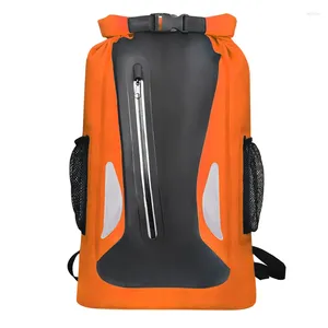 Mochila flotante saqueo de compresión de rollo de bolsas de bolsas secas para el bote de rafting de rafting