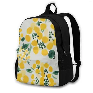 Backpack Flower Clumps For Student School Laptop Travel Bag Boho Fashion Designer Trending Cute Textile Patroon