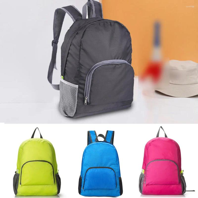 Mochila dobrável moda senhora de alta capacidade impermeável faculdade mulheres laptop sacos escolares homens viagem saco de livro subir