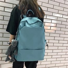 Backpack Frog Toy Solid Simple Travel Quality Fabric Rucksack for School 2024 Design Big Bag Femmes